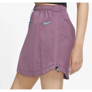 NWOT Nike Women's Sportwear Swoosh Woven High Rise Skirt‎ Purple DM6199-507 Size